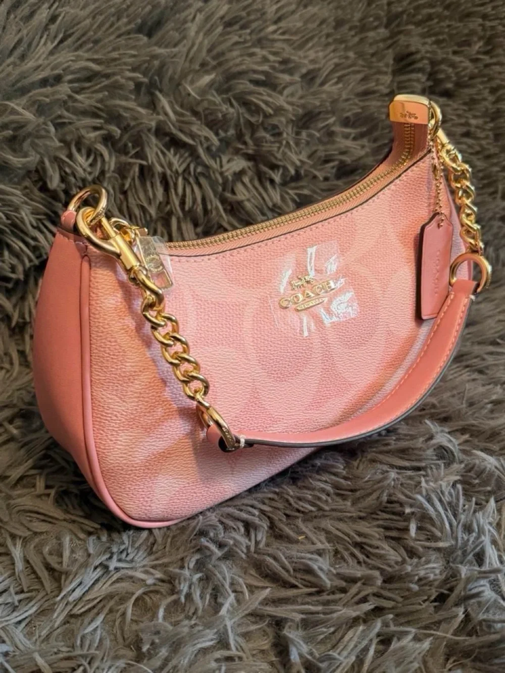 Coach Pink Powder Teri Bag